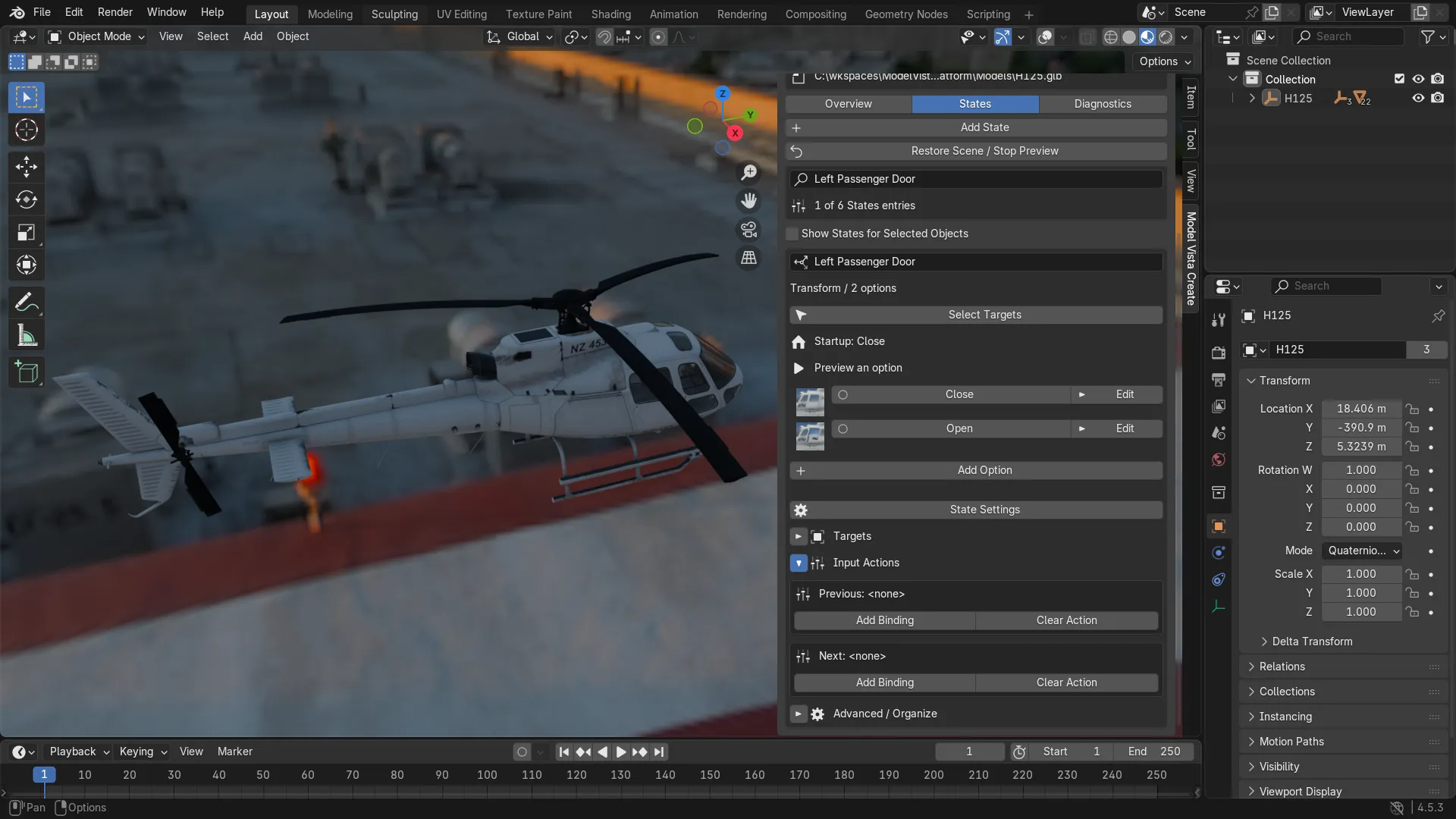State Input Actions with Add Binding and Clear Action controls