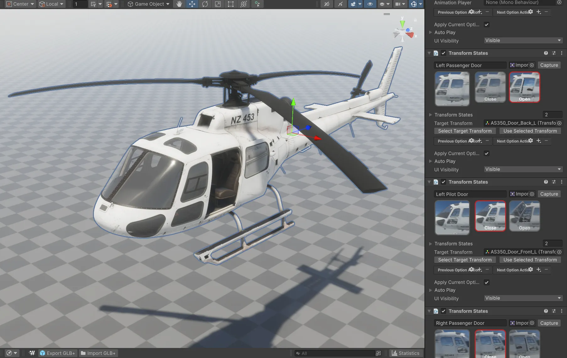 Model Vista States in Unity package